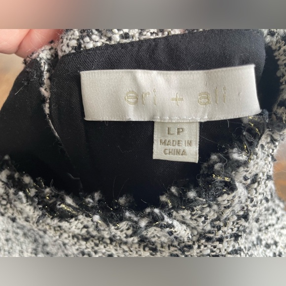 Anthropologie Eri + Ali Tweed Dress - size LP - Picture 6 of 11